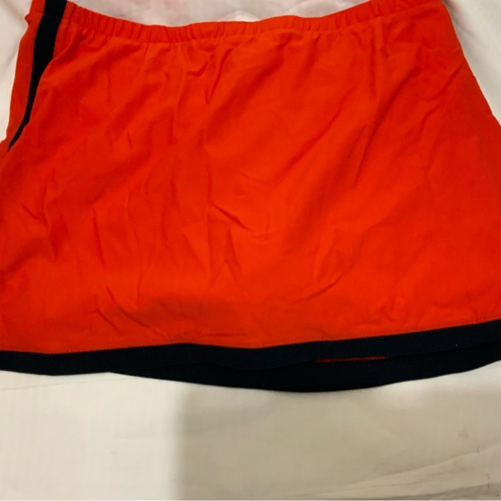 Nike Orange Skort with Navy Blue Trim - Picture 4 of 6